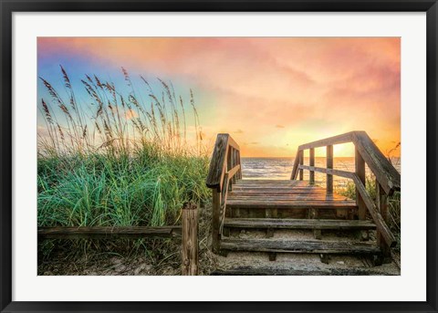 Framed Walk Into Sunrise Print