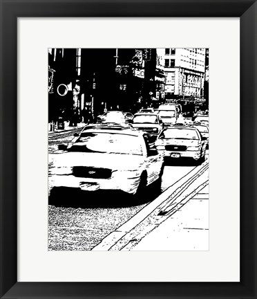 Framed New York Minute II Print