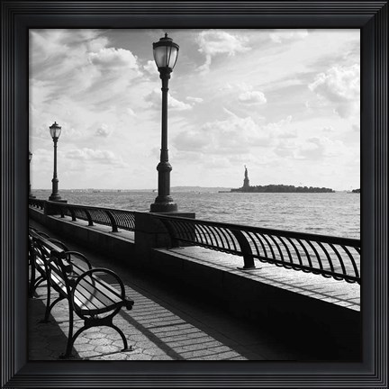 Framed Liberty Bench Print