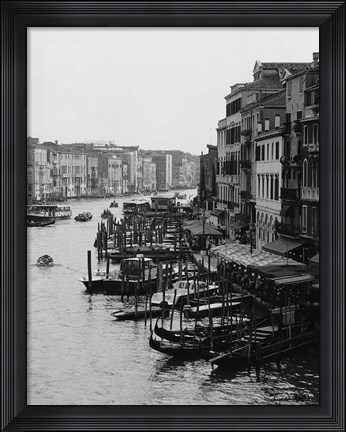 Framed Array of Boats, Venice Print
