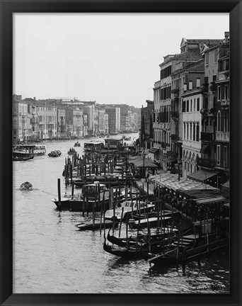 Framed Array of Boats, Venice Print