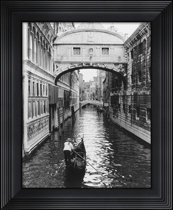 Framed Venice Canal Print