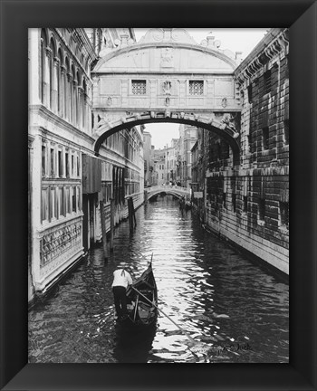 Framed Venice Canal Print