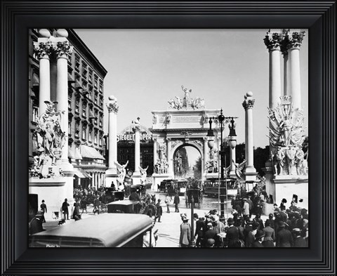 Framed Triumphal Plaster Arch Columns Celebrate Commodore Dewey Manila Victory Spanish American War Madison Square Park NY Print