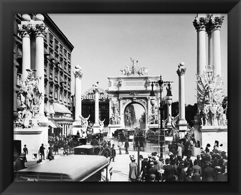 Framed Triumphal Plaster Arch Columns Celebrate Commodore Dewey Manila Victory Spanish American War Madison Square Park NY Print