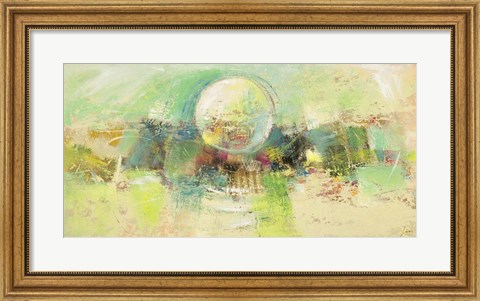 Framed Luna Smeraldo Print