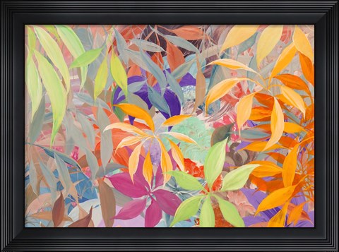 Framed Giungla colorata Print