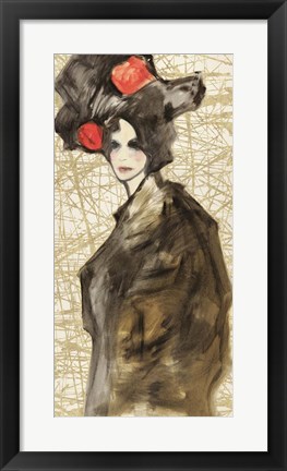 Framed Asian Deity Print