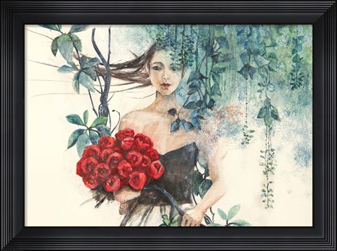 Framed Fairy of the Roses Print