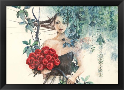 Framed Fairy of the Roses Print