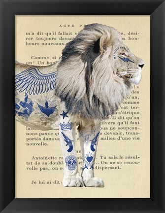 Framed Tattooed Savannah II Print