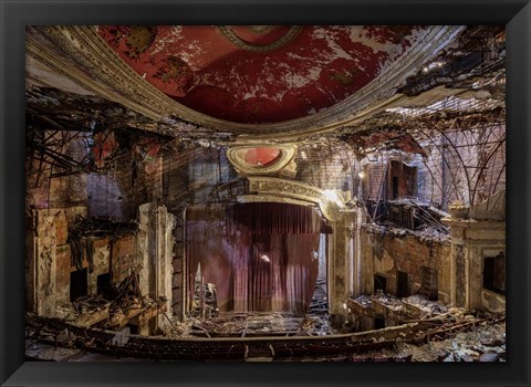 Framed Abandoned Theatre, New Jersey (I) Print