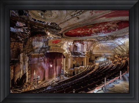Framed Abandoned Theatre, New Jersey (II) Print