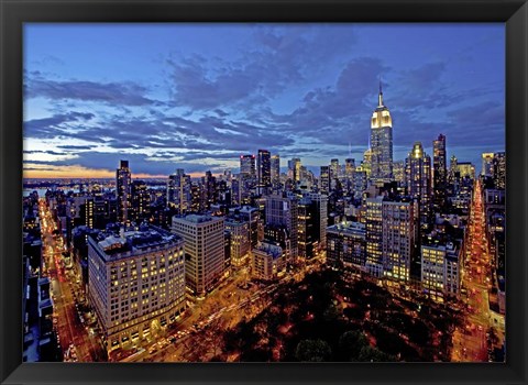 Framed Chelsea and Midtown Manhattan Print