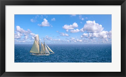 Framed Ocean Sailing Print