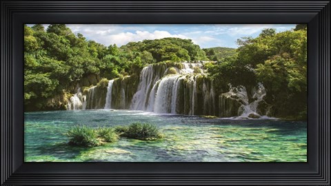 Framed Waterfall in Krka National Park, Croatia Print