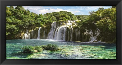 Framed Waterfall in Krka National Park, Croatia Print