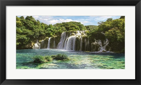 Framed Waterfall in Krka National Park, Croatia Print