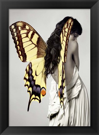 Framed Winged Beauty #3 Print