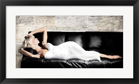 Framed Reclined Beauty I Print