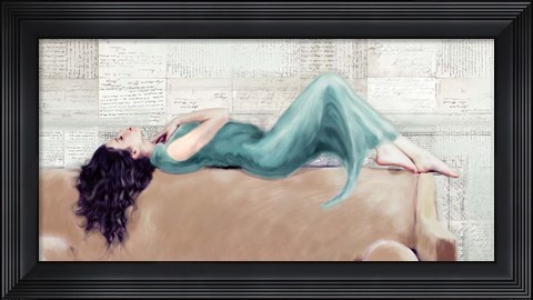 Framed Reclined Beauty II Print