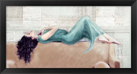 Framed Reclined Beauty II Print