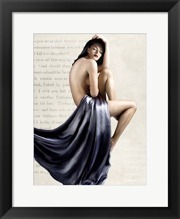 Framed Seated Beauty I Print