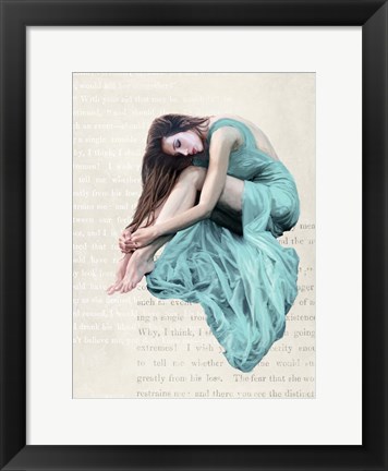 Framed Seated Beauty II Print