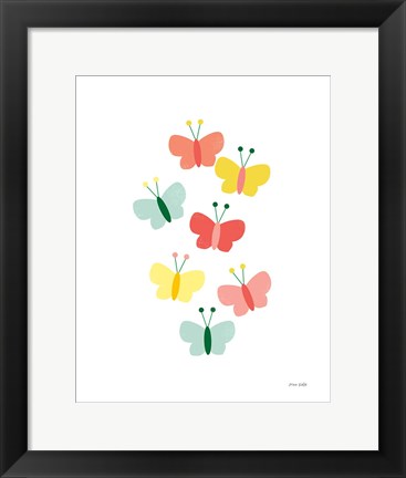 Framed Butterfly Friends Print