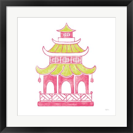 Framed Everyday Chinoiserie IV Pink Print