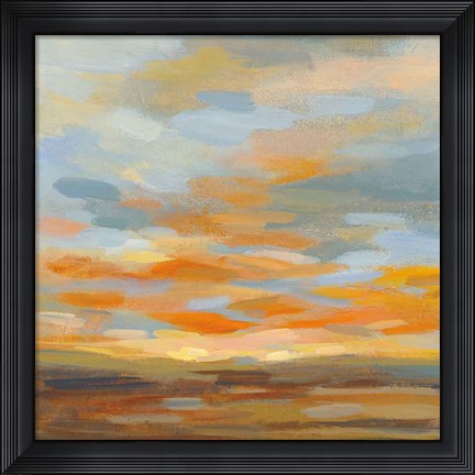 Framed High Desert Sky II Blue Print