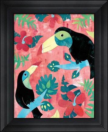 Framed Jungle Jive I Dark Print