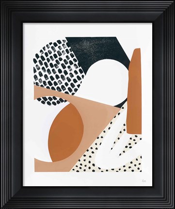 Framed Luminous Tumble I Warm Print