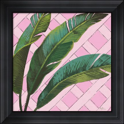 Framed Welcome to Paradise XI on Pink Print
