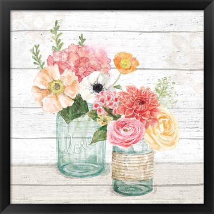 Framed Pastel Flower Market XIII Print