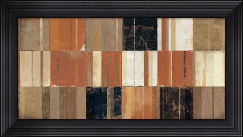Framed Warm Patches III Print