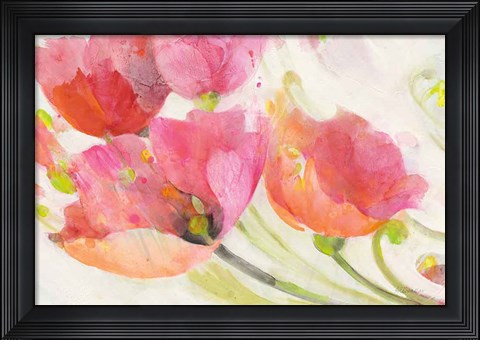 Framed Poppies in the Breeze Print