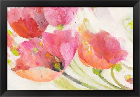 Framed Poppies in the Breeze Print