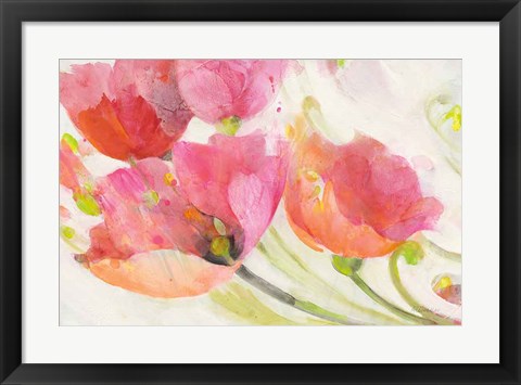 Framed Poppies in the Breeze Print