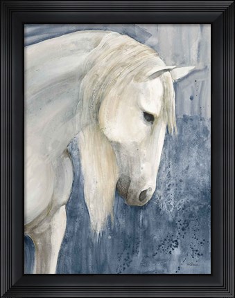 Framed Calm Navy Print