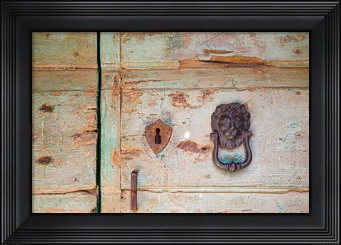 Framed Please Knock Print