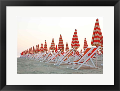 Framed At the Beach II Print