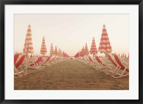 Framed At the Beach I Print