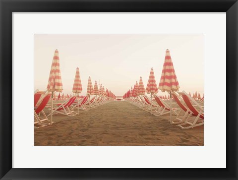 Framed At the Beach I Print