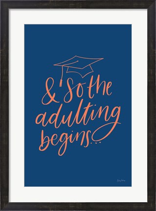 Framed Graduation IV Blue Print