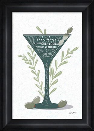 Framed Fruity Cocktails III Print