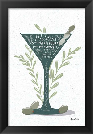 Framed Fruity Cocktails III Print