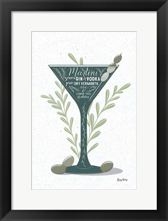 Framed Fruity Cocktails III Print