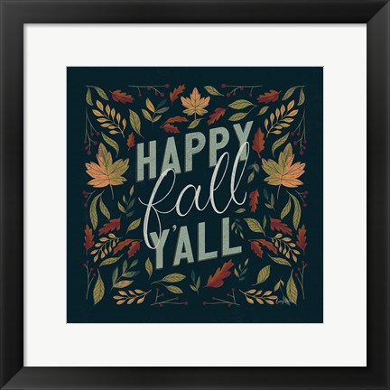 Framed Autumn Sayings I v2 Print