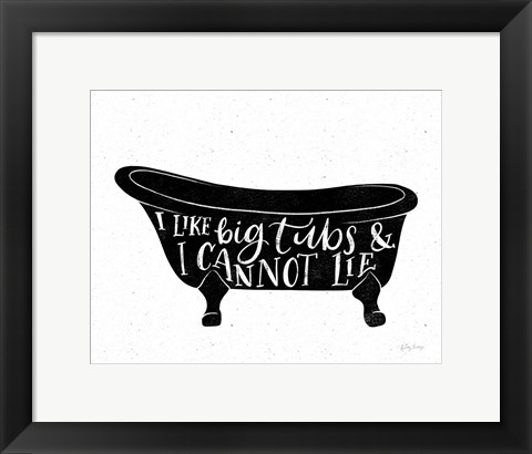 Framed Bathroom Puns I Black Print